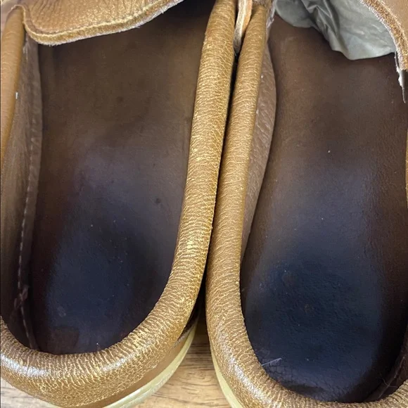 Laurentian Chief Men's Brown Leather Slip On Moccasins Sz 43 - Picture 13 of 16